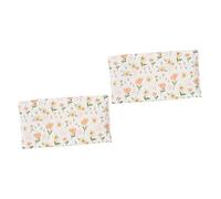 SHOWERORO 2pcs Changing Mat Bassinet Mattress Pad Cover Crib Sheets Diaper Changing Pad