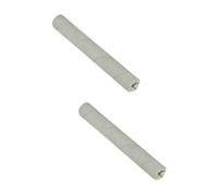 SHOWERORO 2pcs Crystal Singing Bowl Percussion Stick for Sound Therapy Sturdy Leather Handle Accessory for Buddha Music Silver Color Rapping Stick for Home Use