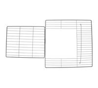 SHOWERORO 2pcs Detachable Cat Cage Door Panels Wire for Pet Crate Replacement Construction with Stable Install Fence Doors for Pets Including Cats Dogs Hamsters and Reptiles