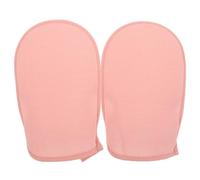 SHOWERORO 2pcs Double Sided Exfoliating Glove Body Exfoliator Mitt 23 * 13cm Fine Sand Texture Convenient Bath Mitt Scrubbing for Men Women Daily Use