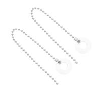 SHOWERORO 2pcs Drum Cymbal Sustain Chain Extension for Kit Ride Crash Cymbals Sound Effects Percussion Instruments