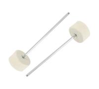 SHOWERORO 2pcs Drum Set Single Pedal Accessory Double Hammer Head for Bass Drum Pedal