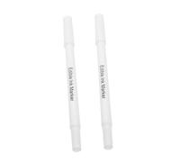 SHOWERORO 2pcs Edible Cake Decorating Pens Food-safe White Pigment Markers for Biscuits Diy Baking Tool for Fondant and Cookies