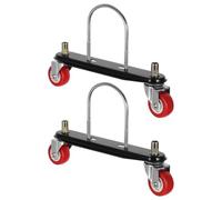 SHOWERORO 2pcs Electric Heater Base Radiator Stand Bracket Iron White Universal Compatibility for Radiators and Heaters, Living Rooms, Indoor Use