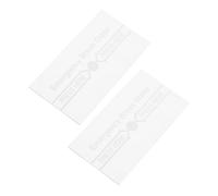 SHOWERORO 2pcs Fire Alarm Control Panel Glass Break Emergency Switch Cover High Temperature Resistant Manual Call Point Replacement Clear Marked Security Panel Protection