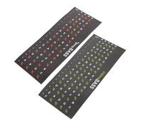 SHOWERORO 2pcs Guitar Fretboard Fluency Stickers Note Stickers for Beginner Guitar Practice Decals