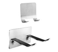 SHOWERORO 2pcs Hair Dryer Organizer Wall Mounted Hair Dryer Stand Stainless Steel Modern Design Space Saving Not Easy to Break Or Deform Suitable for Barber Shop and Beauty Salon