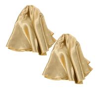 SHOWERORO 2pcs Heat Resistant Portable Moxa Heater Cover Yellow Elastic Waistband Protective Shroud for Standing Portable Moxibustion Machines Dustproof Smokeless Wrap for Safe Acupuncture