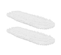 SHOWERORO 2Pcs Heavy Duty Cotton String Mop Covers 60Cm Blue Bag White Thread Replacement Mop Heads for Commercial Floor Cleaning in Hotels and Warehouses