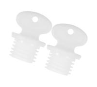 SHOWERORO 2pcs Leakproof Plastic Hot Water Bottle Stopper Plug Replacement Caps for Hot Water Sack Sealing Bottle Lid Plugs Suitable for Use