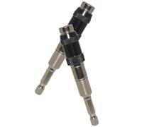 SHOWERORO 2pcs Magnetic Hex Shank Drill Bit Extension Rods with Pivot Screwdriver Head Holder Flexible Magnetic Drill Bit Extender for Impact Drivers for Power Tool Accessories