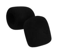 SHOWERORO 2pcs Mic Covers Washable Large Sponge Windscreen for Professional Microphone Protection