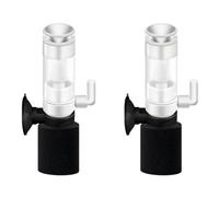 SHOWERORO 2pcs Mini Aquarium Internal Filter with Oxygen Pump, Small Fish Tank Waterfall Filter for Biofiltration and Waste Removal, Silent Aquarium Pump for Nano Tanks