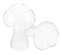 SHOWERORO 2pcs Mushroom-Shaped Cocktail Glasses Creative Drinking Cups for Home Parties Bar Use Novelty Ktv Wine Glasses for Adults