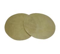 SHOWERORO 2Pcs Natural Goat Skin Drum Covers Small Volume Drum for African Drums Replacement Head Durable and Easy to Store