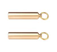 SHOWERORO 2Pcs Outdoor Mini Metal Waterproof Sealing Containers Portable Storage Cases for Travel Pill Organizer Medicine Box