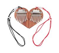 SHOWERORO 2pcs Portable 8-key Kalimba Handheld Music Instrument for Boys and Girls Wooden Metal Material Perfect for Home Entertainment