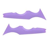 SHOWERORO 2Pcs Purple Silicone Eyeliner Stencils Makeup Tools for Beginners, Angled Eyebrow and Eyeshadow Guide, Reusable Beauty Accessories for Precise Eye and Lip Makeup