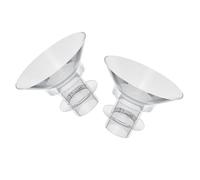 SHOWERORO 2Pcs Silicone Flange Inserts for Breast Pump Reducer Compatible with Electric and Wearable Pumps Soft Washable Parts for Comfortable and Efficient Milk Expression