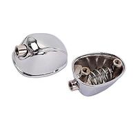 SHOWERORO 2pcs Single-end Snare Drum Lug Ear Hooks Connector for Replacement Parts Easy to Install Silver Finish Suitable for