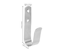 SHOWERORO 2Pcs Stainless Steel Boat Hanging Hooks 107X25Mm Wall Mounted Yacht Coat Hangers Dock Hooks for Marine and Outdoor Use