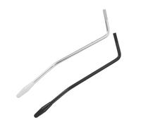 SHOWERORO 2pcs Vintage Single Arm for Electric Guitars Thread Tremolo Arm Replacement Silver Black Whammy Bars Stable Bridge Attachment for Refined Effects