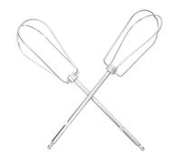 SHOWERORO 2pcs Whisk Replacement for Hand Mixer Wire Egg Beater Attachment Kitchen Tool for Blending Whisking and Stirring Silver