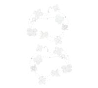 SHOWERORO 2pcs White Flower Pattern Headbands Wedding Hairbands Bride Hair Accessories Romantic Decorative Hairbands for Bridal Ceremony