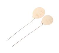 SHOWERORO 2pcs Wooden Cards for Monthly Growth Photography Announcement Discs for Newborns and Memorable Month Signs for Celebrating Special Moments