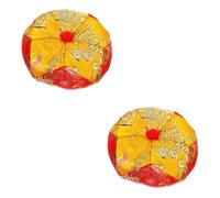 SHOWERORO 2pcs Wooden Fish Mat Buddhist Sound Bowl Mat Buddha Sound Bowl Pad Sound Bowl Cushion Meditation Bowl Cushion Buddhist Bowl Cushion Bowl Cushion Prayer Bowl Pad Fabric