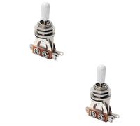 SHOWERORO 2sets 3 Way Guitar Toggle Switch Electric Guitar Selector Made for Easy Tone Management 2pcs*2