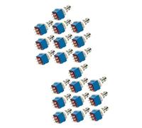SHOWERORO 2sets Guitar Effect Pedals Box Foot Switch 9-pin 3pdt True Bypass for Metal 10pcs*2