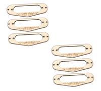 SHOWERORO 2sets Guitar Pickup Frame Mounting Ring Perfect Fit for Electric Guitars Single Coil Pickup Ring 3pcs*2