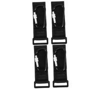 SHOWERORO 2sets Stroller Clip Pram Strap Hook Super Strong Aluminum Alloy Multi-Purpose Quick Detach for Easy Switching 2pcs*2