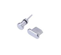 SHOWERORO 3.5mm Headphone Jack Plug and Micro Usb Port Dust Cap Set 2pcs Compatible S7/s7 Edge/honor 6x Silver