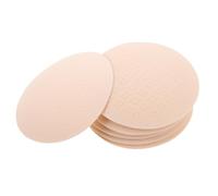 SHOWERORO 3 Pairs Nipple Cover - Non Adhesive Nipple Pasties - Reusable Cotton Covers - No-Show for Backless Dress & Everyday Wear Beige