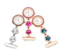SHOWERORO 3 Pcs Modern Zinc Alloy Nurse Pocket Watch for Elderly Women, Portable and Simple to Operate, Suitable a Wide Range of Applications Random Color