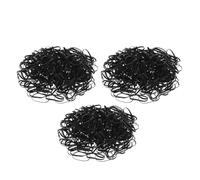 SHOWERORO 300Pcs Black Small Elastic Hair Bands Tiny Elastic Hair Ties Bulk for Women High Elasticity Rubber Bands for Braiding Styling and Festival Accessories