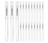 SHOWERORO 30pcs Silicone Lip Makeup Brushes with Caps for Seamless Cream Blending and Resistant Product Buildup, for Lipstick Application and Eyeshadow Blending at Home or Makeup Artistry