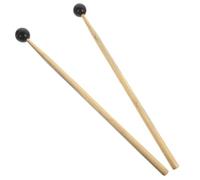 SHOWERORO 32cm Ethereal Drum Mallet Set Black Rubber Head Percussion Sticks for Tongue Drum Xylophone and Glockenspiel Music Instrument Accessory for Beginners and Boys and Girls