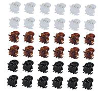 SHOWERORO 36pcs Mini Small Hair Claw Clips and Babies 1.0cm round Head Colorful Hair Styling Accessories for Everyday Use