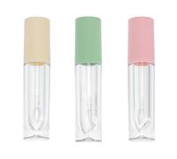 SHOWERORO 3pcs 3.5Ml Empty Lip Gloss Tubes with Wand Applicator Refillable Lipstick and Mascara Bottles for DIY Lip Balm and Storage Suitable for Travel and Personal Use Random Random Color