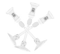 SHOWERORO 3pcs Aquarium Suction Clamp Feeding Sucker Clips with Powerful Adsorption Capacity, Abs Material Fish Tank Veggie Suction Cup Clamps for Versatile Use in Fish Tanks