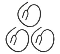 SHOWERORO 3pcs Black Plastic Flexible Stethoscope Extension Tubing Replacement for Medical Diagnostics, Sturdy Stethoscope Accessories Compatible with Standard Models, Suitable