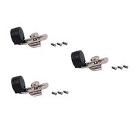SHOWERORO 3pcs Clarinet Thumb Rest Kit with Screws Woodwind Replacement Parts for Comfort Finger Position Clarinet Accessory for Reducing Pain during Rehearsals Silver Black