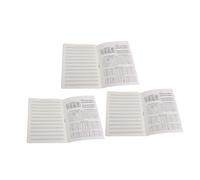 SHOWERORO 3pcs Guitar Piano Music Score Notebook Staff Musical Notation Book Portable Music Practice Journal