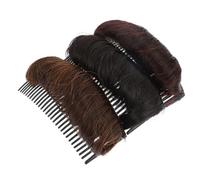SHOWERORO 3pcs Hair Bun Maker Tool Invisible Inserts Hair Bases for Women Volume Increase Pad Comb for High Ponytail for Princess Half Updo