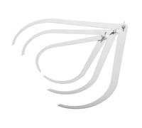 SHOWERORO 3Pcs Metal Outside Caliper Set 8/10/12 Inch Curved Ceramic Measure Caliper for Pottery Sculpting Craft Shaping Modeling Supplies