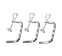 SHOWERORO 3pcs Pasta Maker Handle Clip Metal Holder Manual Pasta Machine Accessories Fixing Clamp for Kitchen Replacement Parts