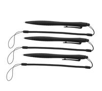 SHOWERORO 3pcs Resistive Touchscreen Stylus Pen Anti-lost Lanyard Rope, Digital Drawing and Writing Touch Pen for Tablets, Smartphones, and Electronics, Black